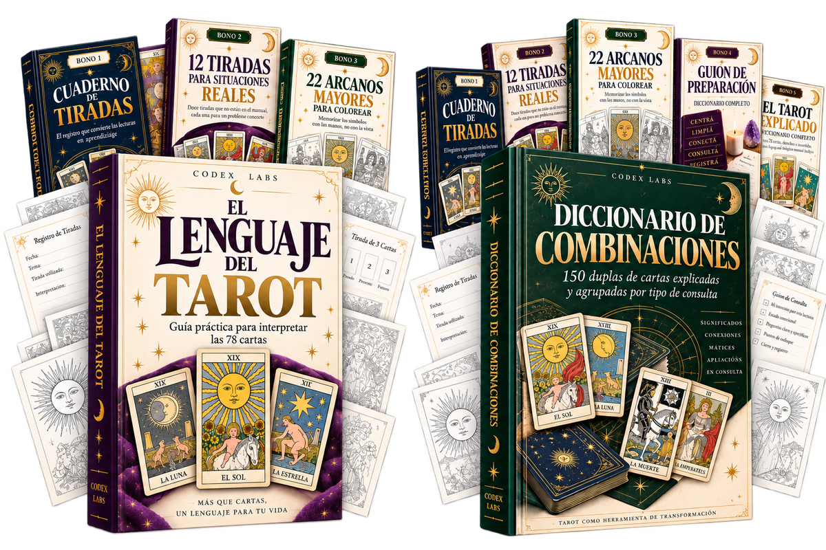 Pack Lectura Completa – El Lenguaje del Tarot + Diccionario de Combinaciones